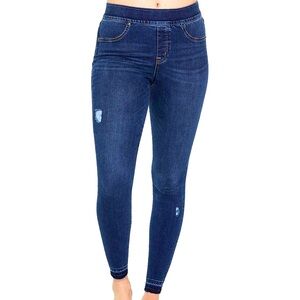 SPANX Women's Skinny Jeans - Dark Blue